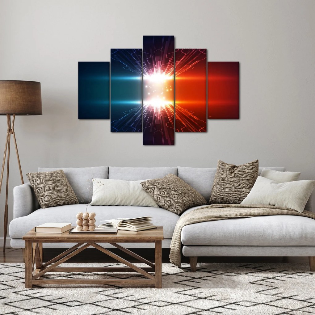 Abstraktný obraz aktívneho náboja (150x105 cm)