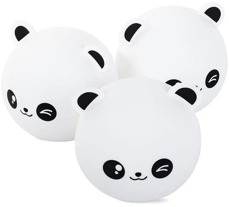 Verk 24079 Nočná RGB lampička dotyková panda USB 1200mAh s diaľkovým ovládaním