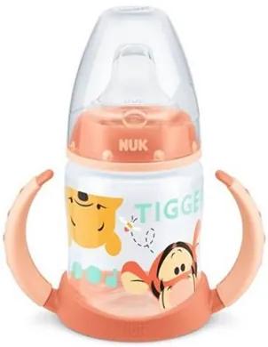 NUK NUK Dojčenská fľaša na učenie NUK 150 ml Disney Medvedík Pu oranžová Oranžová |