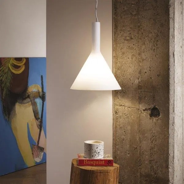 Závesné svietidlo Ideal lux 074313 COCKTAIL SP1 BIG BIANCO 1xE27 60W biela