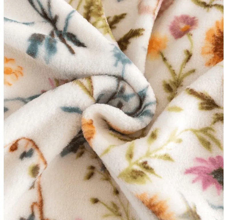 Mikroplyšová baránková deka HERBALIS, krémová Rozmer: 150 x 200 cm