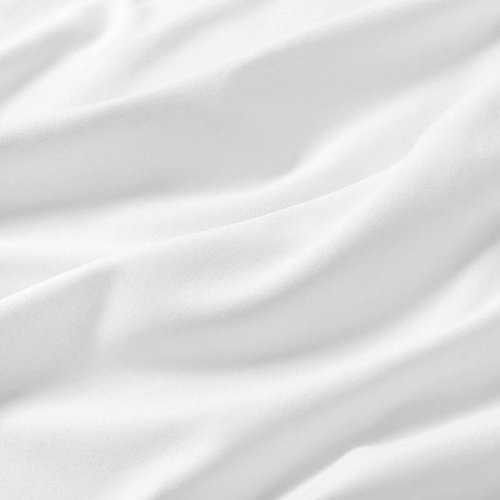Goldea napínacia plachta z ľanovej zmesi - biela 120 x 200 cm