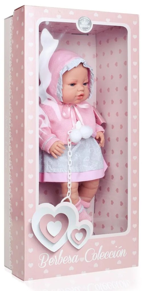 Luxusná detská bábika-bábätko Berbesa Amanda 43cm