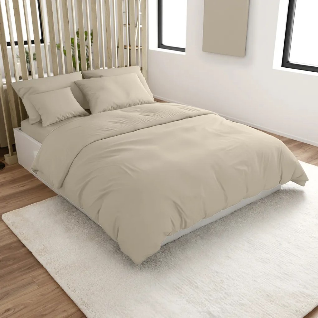 Bavlnené obliečky LUX béžové hotelová kapsa Rozmer obliečky: 70 x 90 cm | 140 x 200 cm