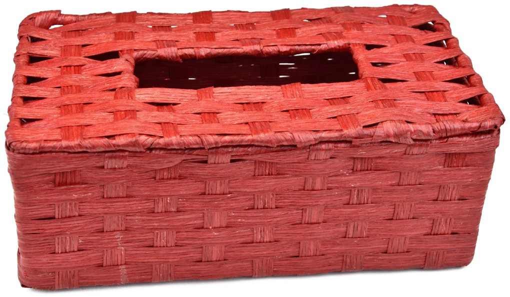 Box na vreckovky červený