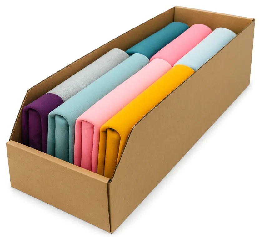 KARTON PAK Úložné boxy na oblečenie, organizéry do skrine EKO KARTON 15x47 cm