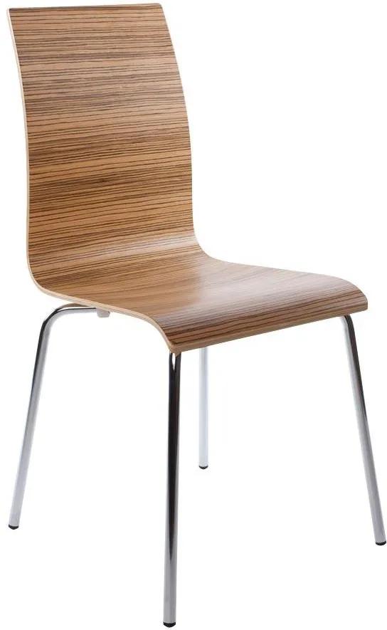 Moderná stolička Vogel zebrano