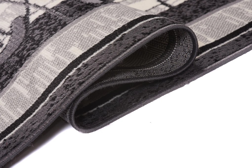TA Koberec 5118B DARK GRAY CHEAP PP CRM Sivý Obdĺžnikový Rozmer: 100x150 cm
