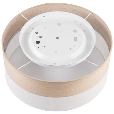 Stropné svietidlo SIRJA WOOD 1xE27/15W/230V pr. 35 cm biela/dub