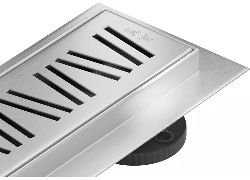 Mexen Flat 360 ° M22 rotačný lineárny odtok 100 cm chróm - 1029 100-40