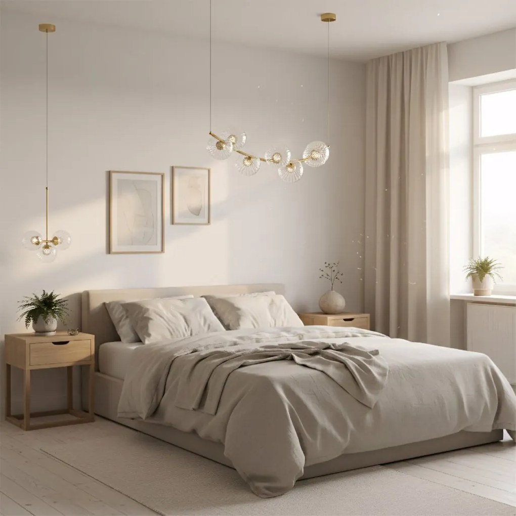 Toolight Toolight, stropné svietidlo 6xG9, G133-6CP, zlatá, OSW-02607