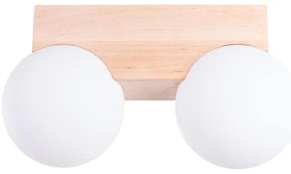 Sollux SL.1683 - Stropné svietidlo BULBO 2xG9/8W/230V buk/biela