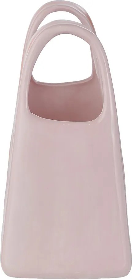 SHOPPING BAG Váza pruhy - oranžová