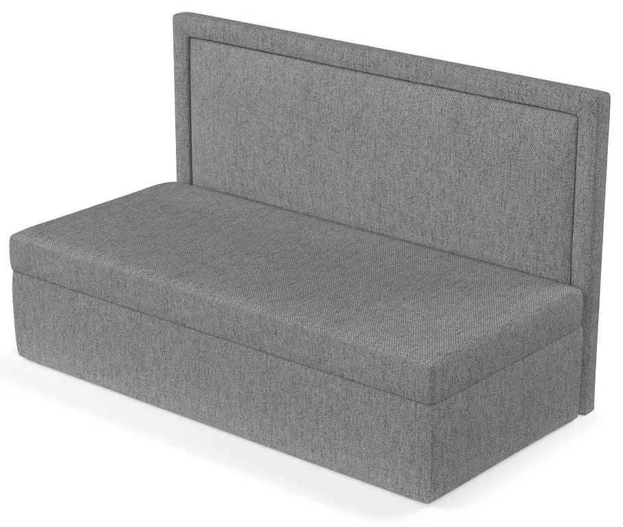 Sivá čalúnená jednolôžková posteľ 100x200 cm Scala – Maison de Rêve