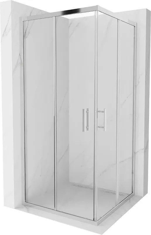 Mexen Rio štvorcový sprchovací kút 90 x 90 cm, transparentný, chróm - 860-090-090-01-00