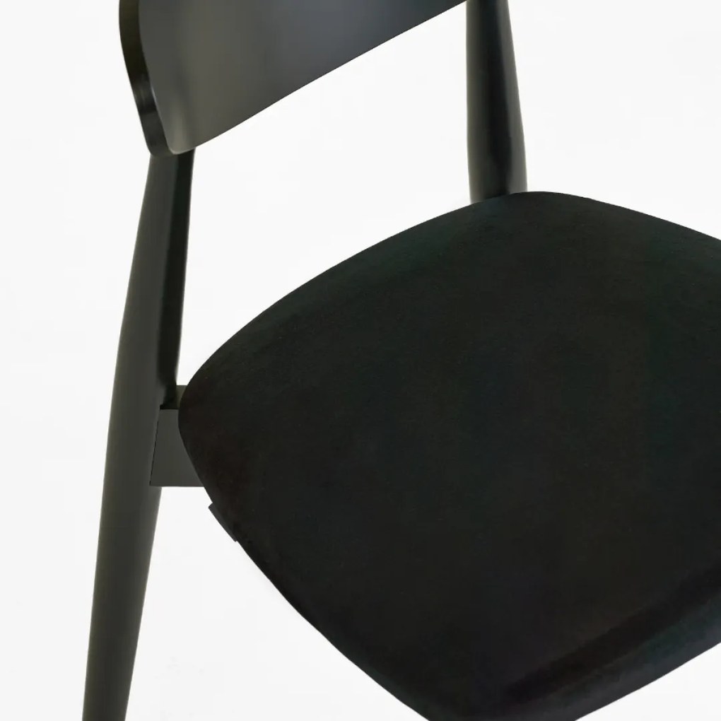 SOLAR BLACK 2.0 DREVENÁ STOLIČKA S PODSEDÁKOM black