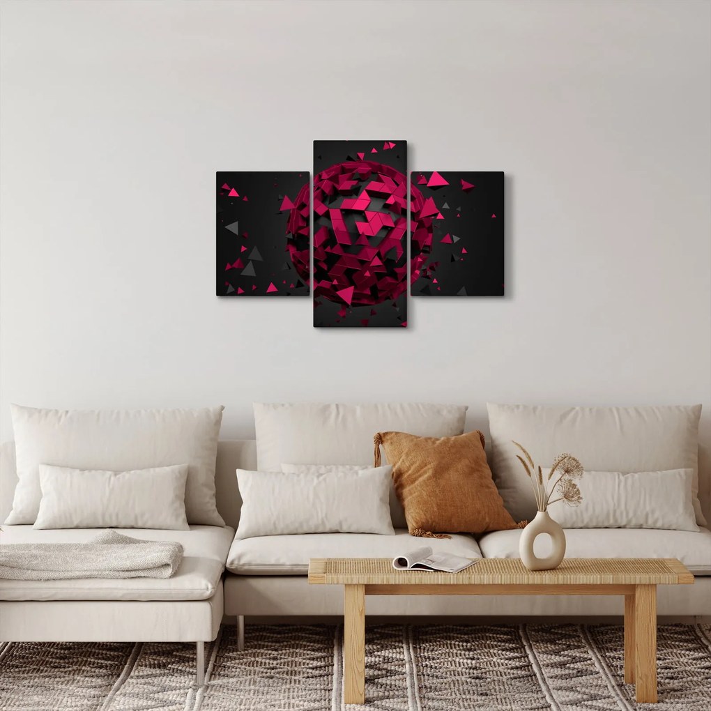 Obraz 3D abstrakcie (90x60 cm)
