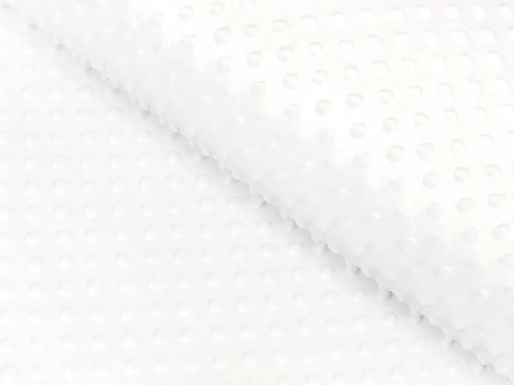 Biante Detská obliečka na vankúš Minky 3D bodky MKP-016 Krémovo biela 50 x 50 cm