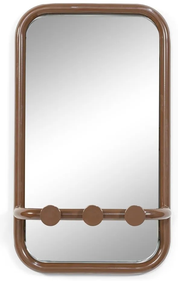 Tmavohnedý kovový vešiakový panel Retro – Spinder Design