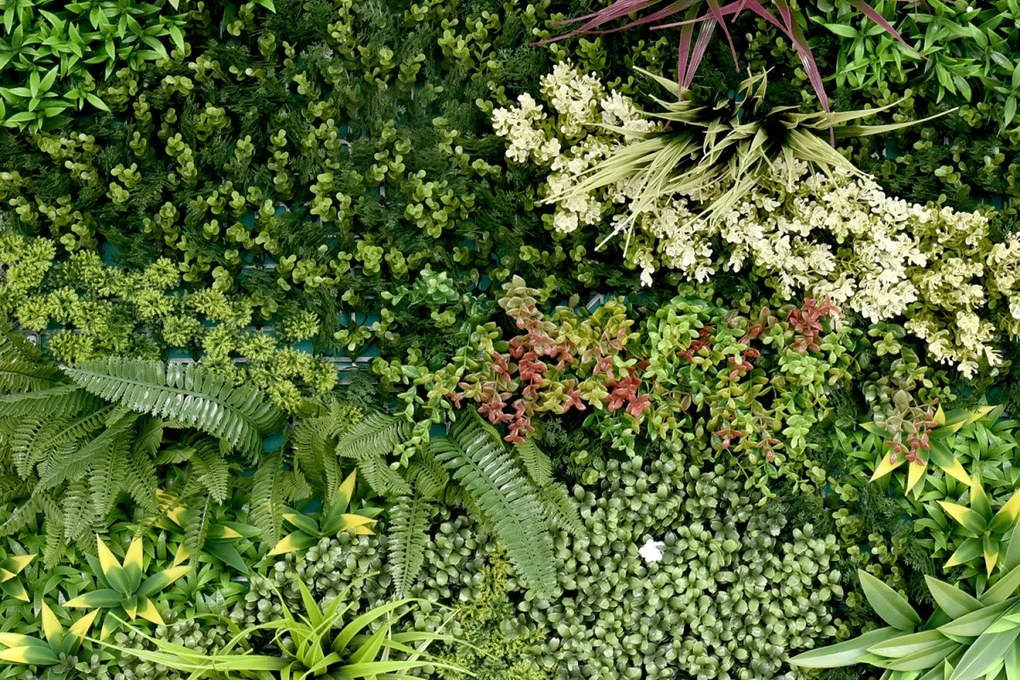 Umelý rastlinný panel RUBY 100 x 100 cm - Panel C 100x100 Europe Grass