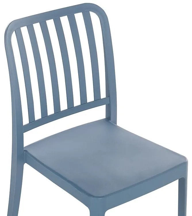 Sada 4 záhradných stoličiek modrá SERSALE Beliani