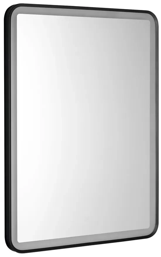 Aqualine Aqualine, SWIDA zrkadlo s LED osvetlením 60x80cm, dotykový senzor, stmievateľné, čierna matná, SW060