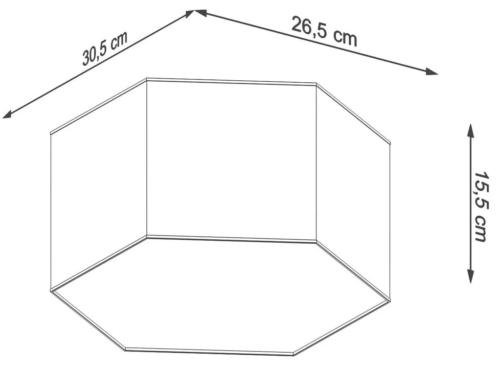 Stropné svietidlo Sunde 2, 1x čierne plastové tienidlo, (biely plast)