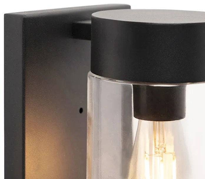 Inteligentné vonkajšie nástenné svietidlo čierne IP44 vrátane WiFi ST64 - Jarra