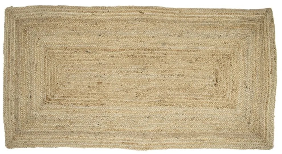 Obdĺžnikový prírodné jutové koberec- 70 * 140 * 1cm