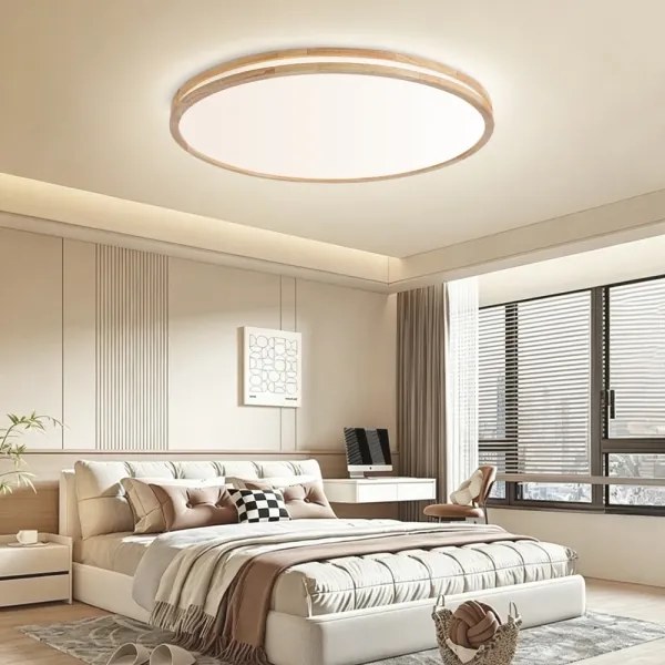 Brilagi - stlmiteľné LED svietidlo MOLINA 128W/230V 3000-6000K, dub, priemer 100 cm +DO