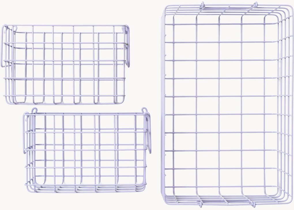 Kovové úložné košíky The Baskets, 3 ks