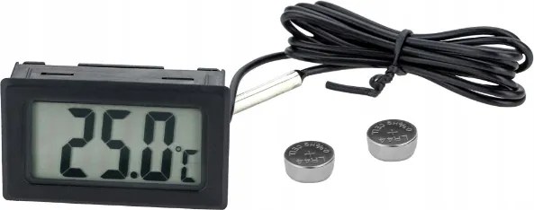 Elektronický LCD izbový teplomer s sondou