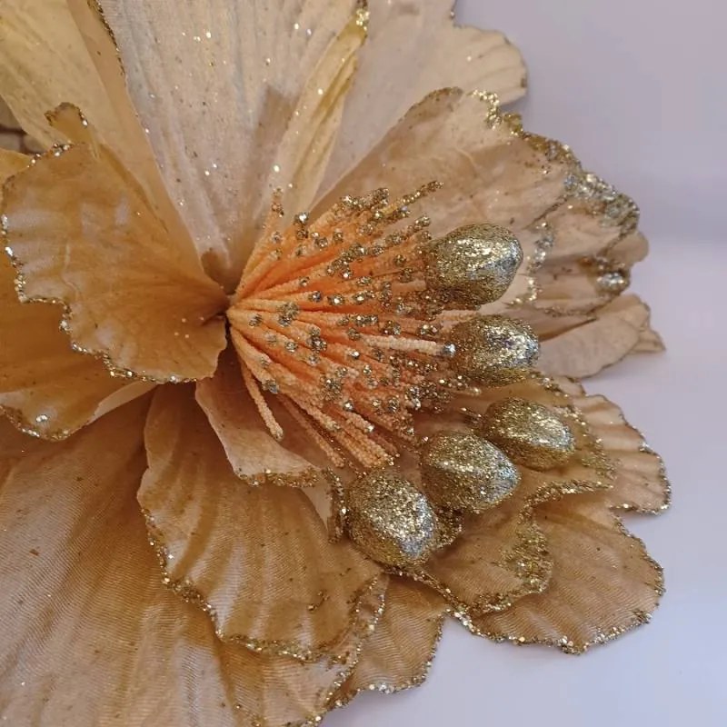 DECOLED Květ, prům. 47 cm, zlatá