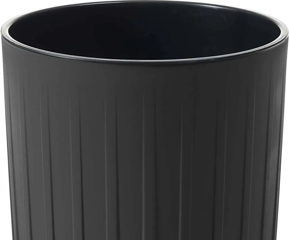 Kvetináč STRIPPED Eco 25x42 cm čierny