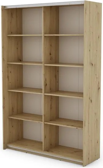 Šatníková skriňa Carlos 125/43 2D, dub artisan, 125 cm