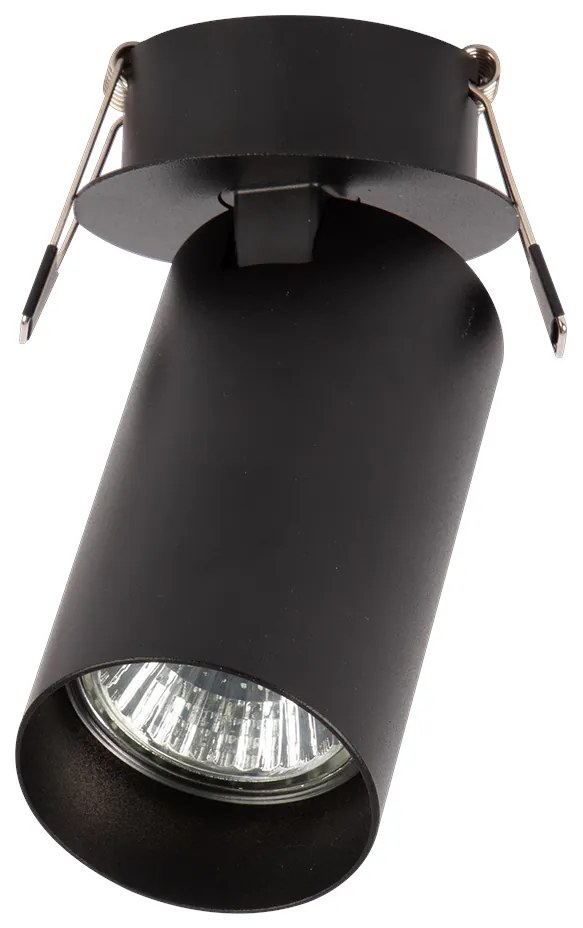 EUlight Podhľadové svietidlo Hero, 1x čierne kovové tienidlo, (možnosť polhovania), b