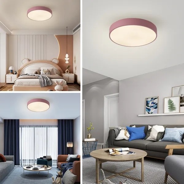 Brilagi - LED stmievateľné stropné svietidlo POOL LED/60W/230V 3000-6000K 50 cm ružové+DO