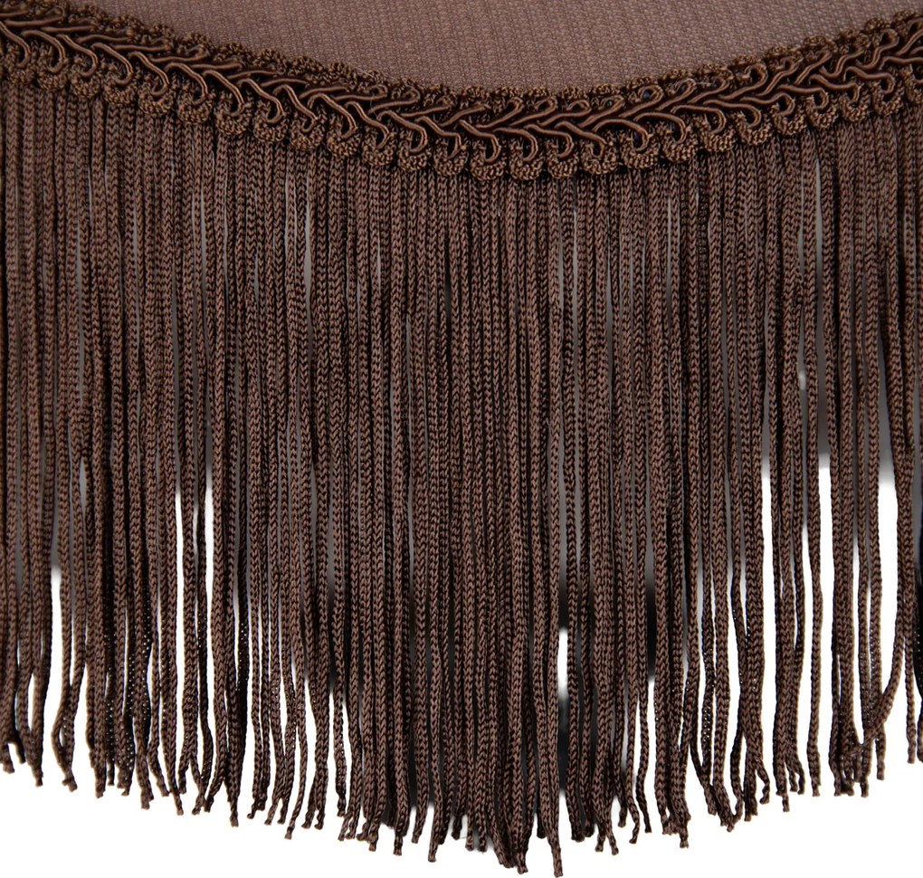 Stojacia lampa čierna s hnedým tienidlom a bielym interiérom 45cm - Classico