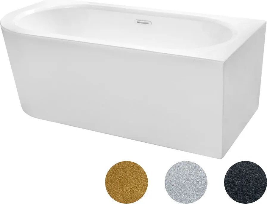 Besco Akrylátová voľne stojaca vaňa Avita A-Line Glam Z CC/SP 150x75 (160x75, 170x75), s prepadom BESCO-Typ výpuste: Alcaplast Click-Clack so štrbino…