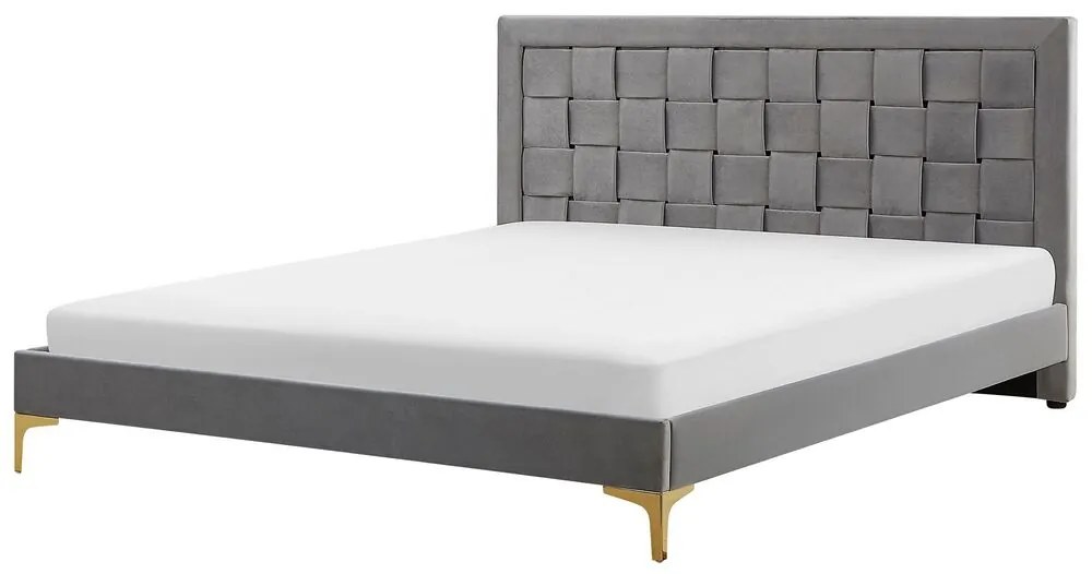 Manželská posteľ 180 cm LIMO (polyester) (šedá) (s roštom). Akcia -30%. Vlastná spoľahlivá doprava až k Vám domov. 1022691
