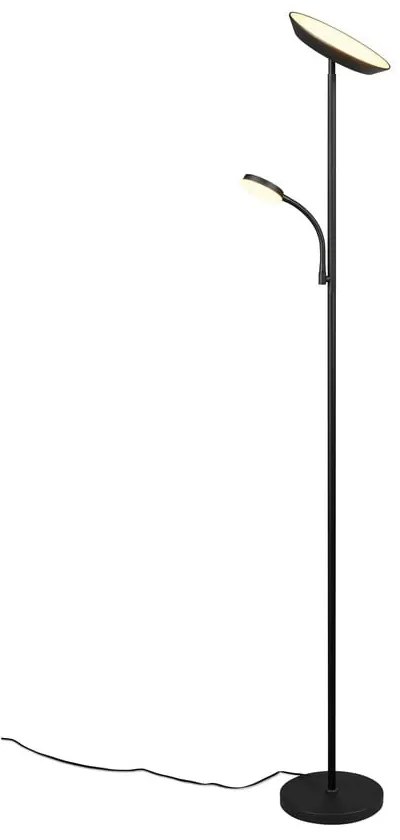Čierna LED stojacia lampa (výška 178 cm) Specter – Trio
