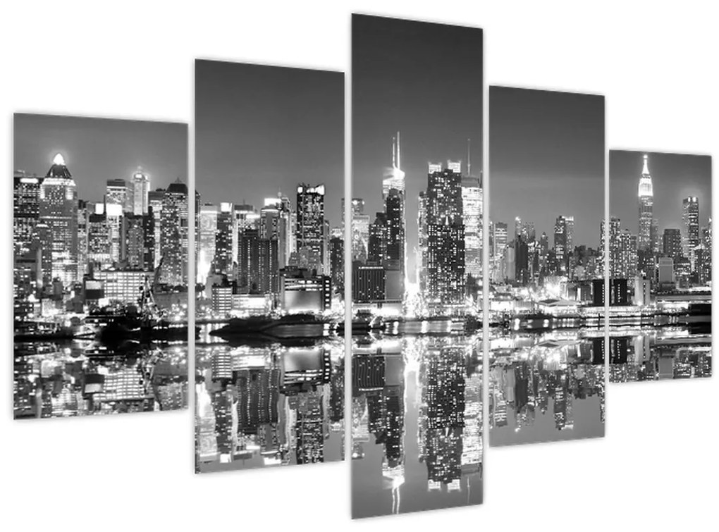 Obraz - New York, čiernobiely (150x105 cm)