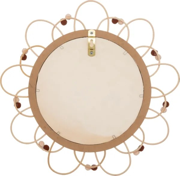 Atmosphera - Detské nástenné zrkadlo CAMPAIN pr. 38 cm ratan
