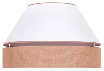 Duolla - Stropné svietidlo AVIGNON 1xE27/15W/230V pr. 50 cm biela/hnedá