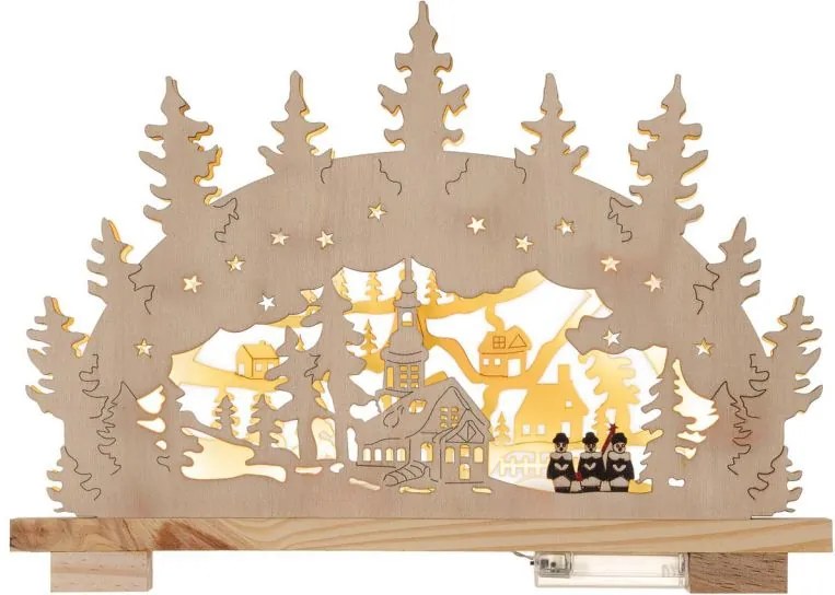 Nexos 86211 Vianočný svetelný oblúk - 10 LED, teplá biela, na batérie