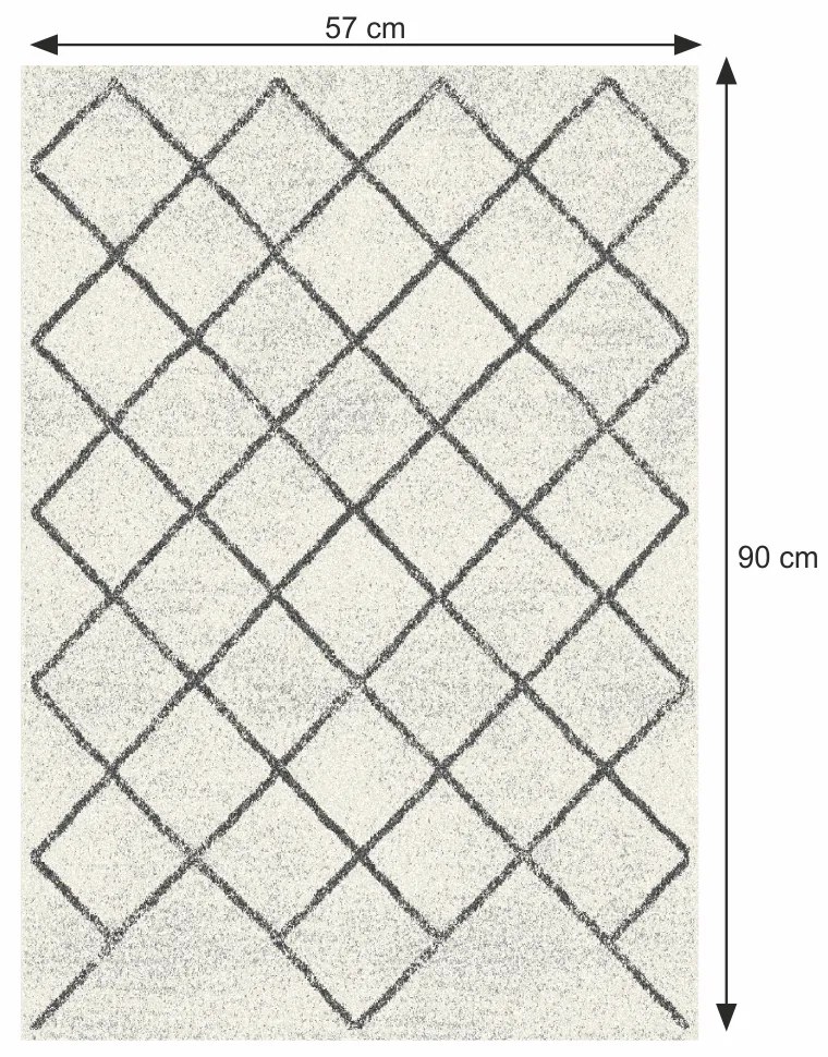 Béžový koberec MATES TYP 2 57 x 90 cm
