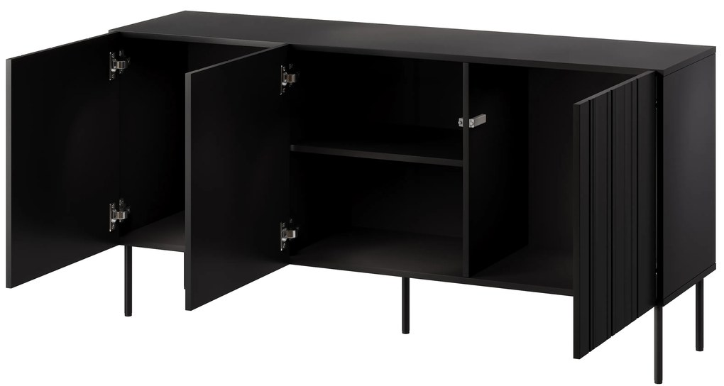 Cama Komoda Isla 150 - čierna