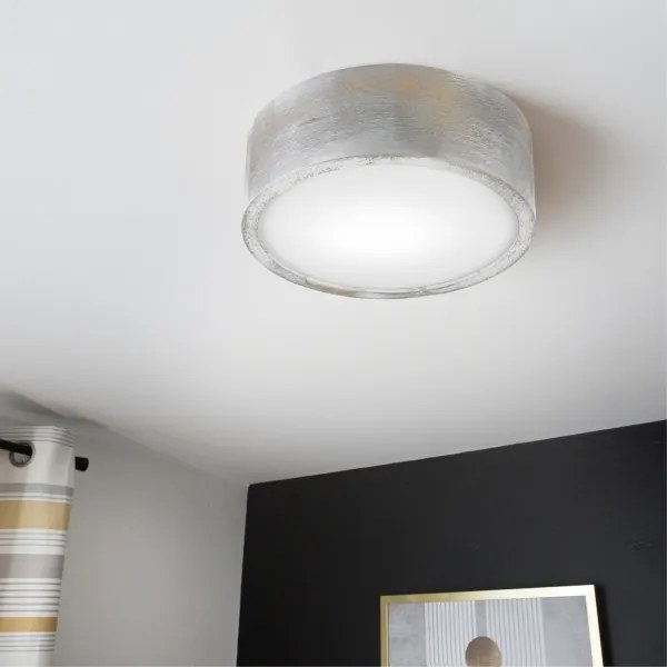 Brilagi - Stropné svietidlo PINO 1xE27/15W/230V borovica/strieborná pr. 27,5 cm