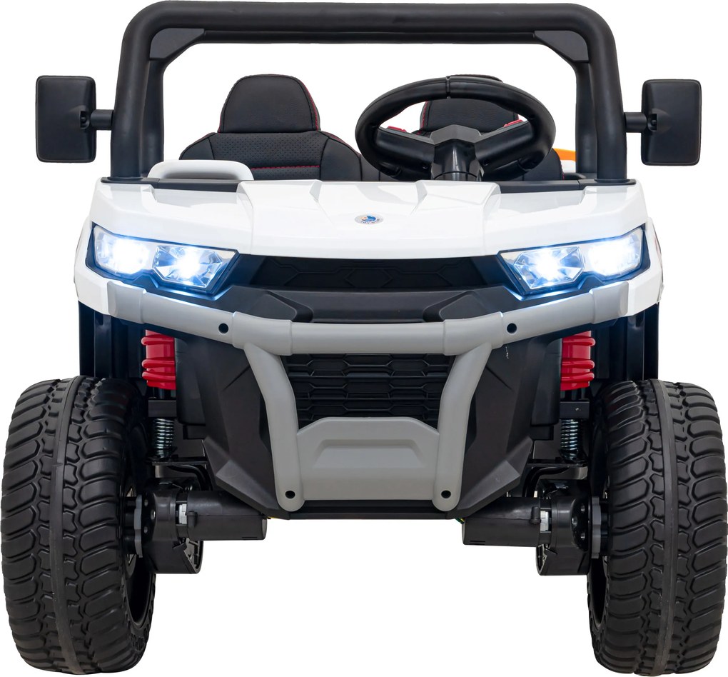 Ramiz Auto Pick-Up Speed 900 pre deti Biele + pohon 4x4 + pohyblivá pumpa + batožinový priestor + diaľkové ovládanie + lopata + LED audio