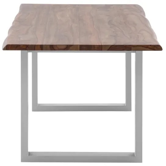 furniture-nabytek.cz - Bullwer jídelní stůl z palisandru stříbrný 170x90 cm